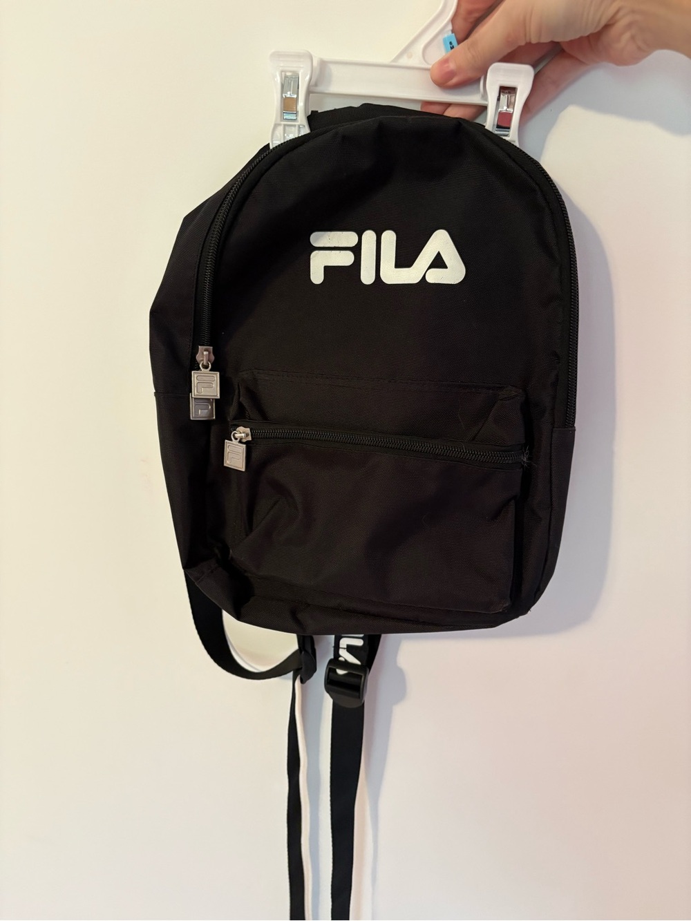 Fila Black Backpack with White Logo